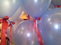 Printed ribbon attached to balloons at Penguin Group Book Launch (click to enlarge)